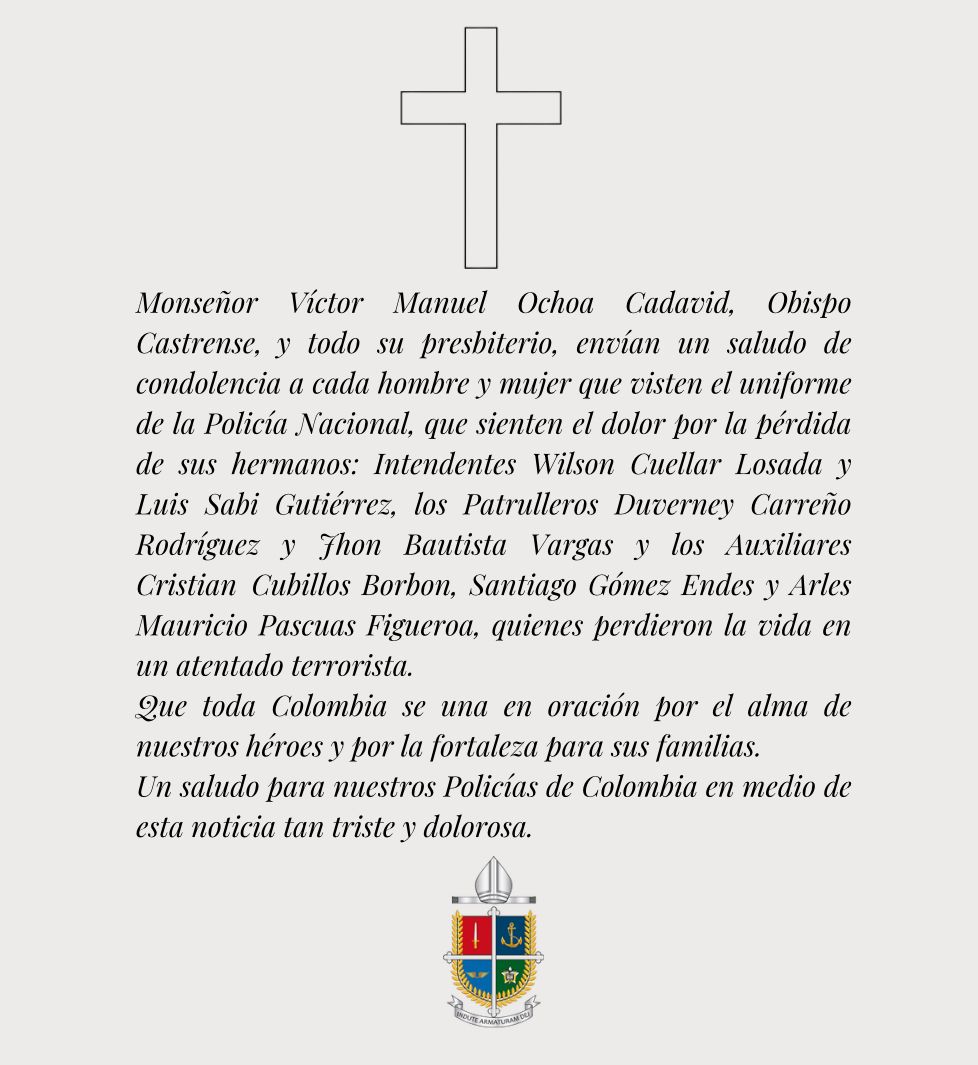 Obispado Castrense - Fallecimiento policías