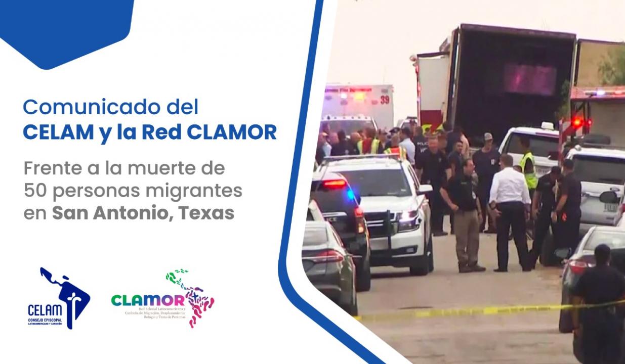Red CLAMOR frente a muerte de migrantes en San Antonio,