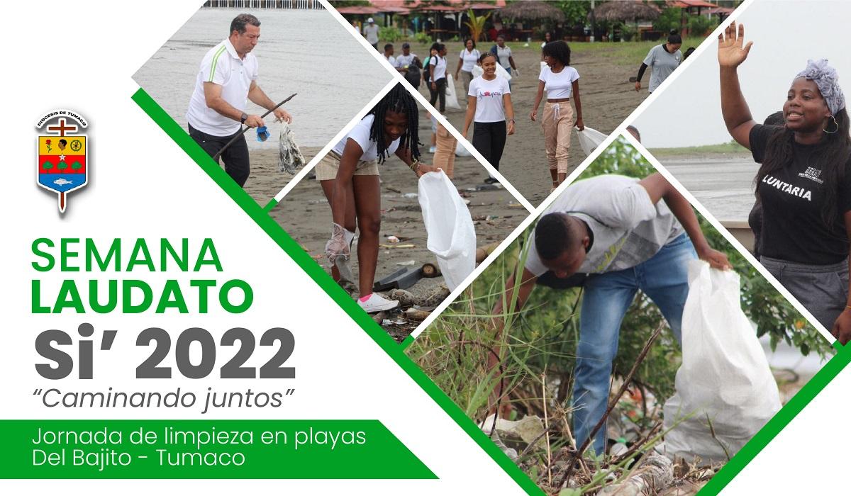 Semana Laudato Si': Jornada de limpieza en playas Del Bajito - Tumaco