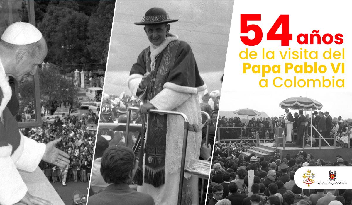 54 años de la visita del Papa Pablo VI a Colombia