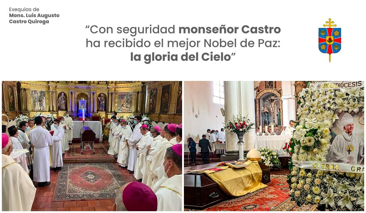 Exequias monseñor Luis Augusto Castro