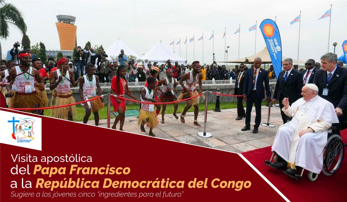 Visita del Papa al Congo - reunión con los jóvenes
