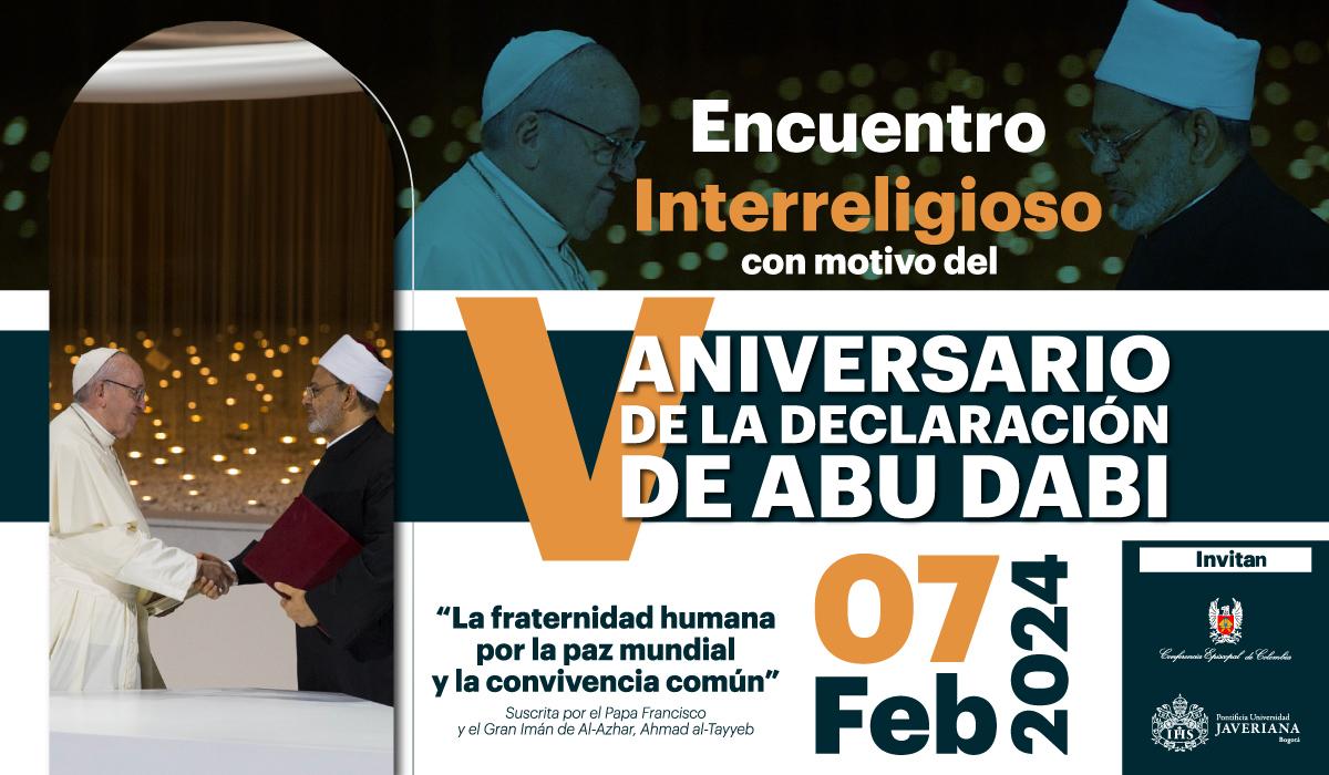 Encuentro interreligioso por el V aniversario de la Declaración de Abu Dabi’ 